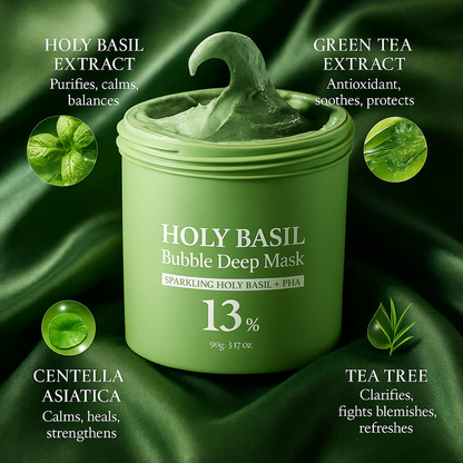 Holy Basil Bubble Mask