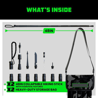 15in1 Tactical Hiking Stick