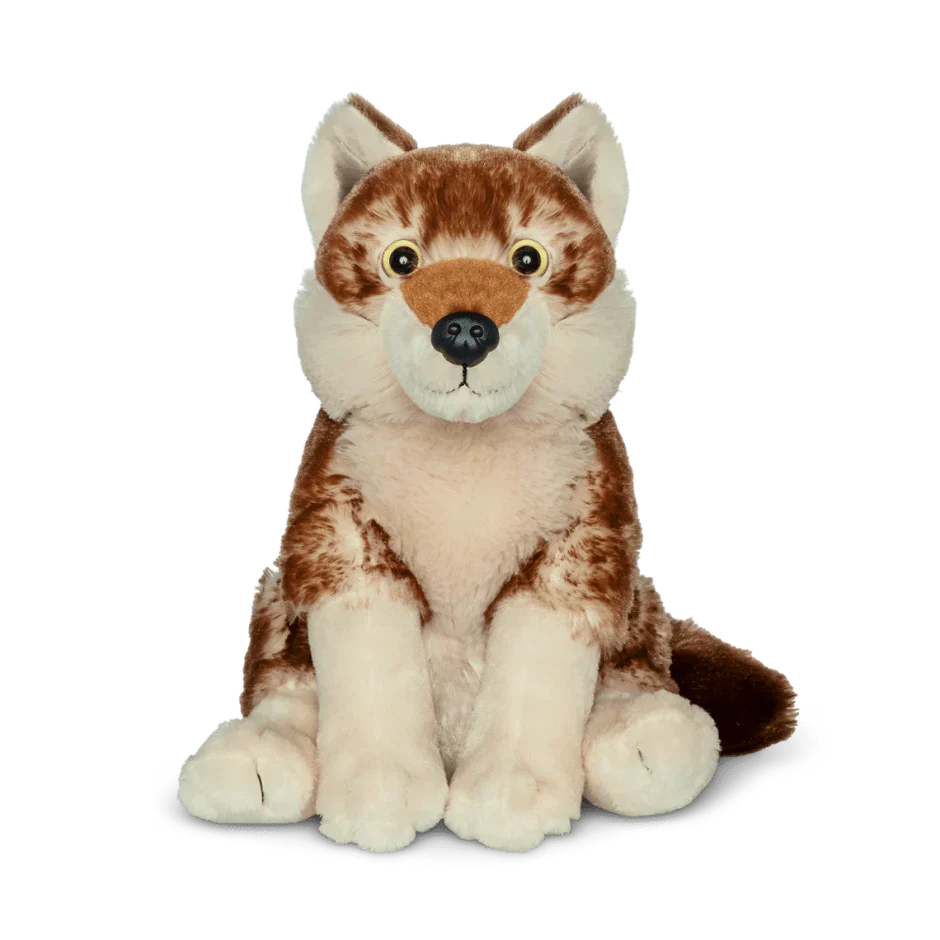 Weighted Red Wolf Plushie