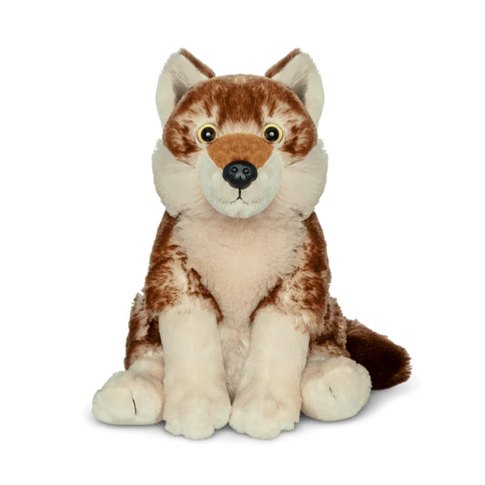 Weighted Red Wolf Plushie