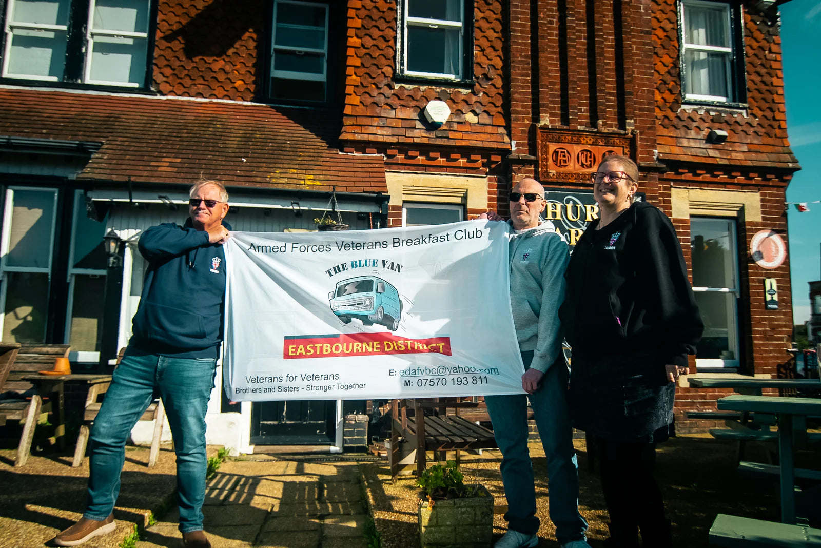 Proud Partners of The Blue Van Drop In Veterans Charity