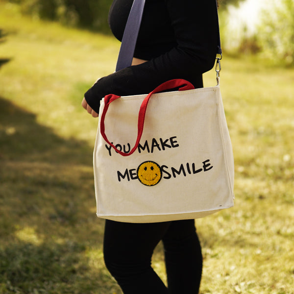 You Make Me Smile Tote Bag